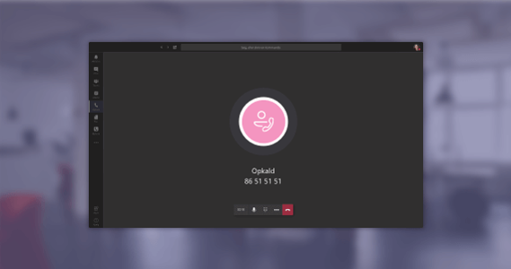 IP-telefoni gennem Microsoft Teams - foretag alle dine opkald direkte i Teams-klienten.