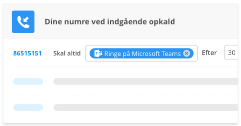 Vælg, hvornår Teams skal ringe